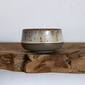 Matchaschale - grau/rot-beige