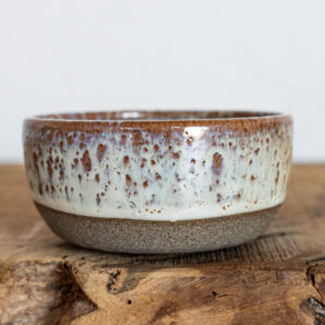 Matchaschale - grau/rot-beige