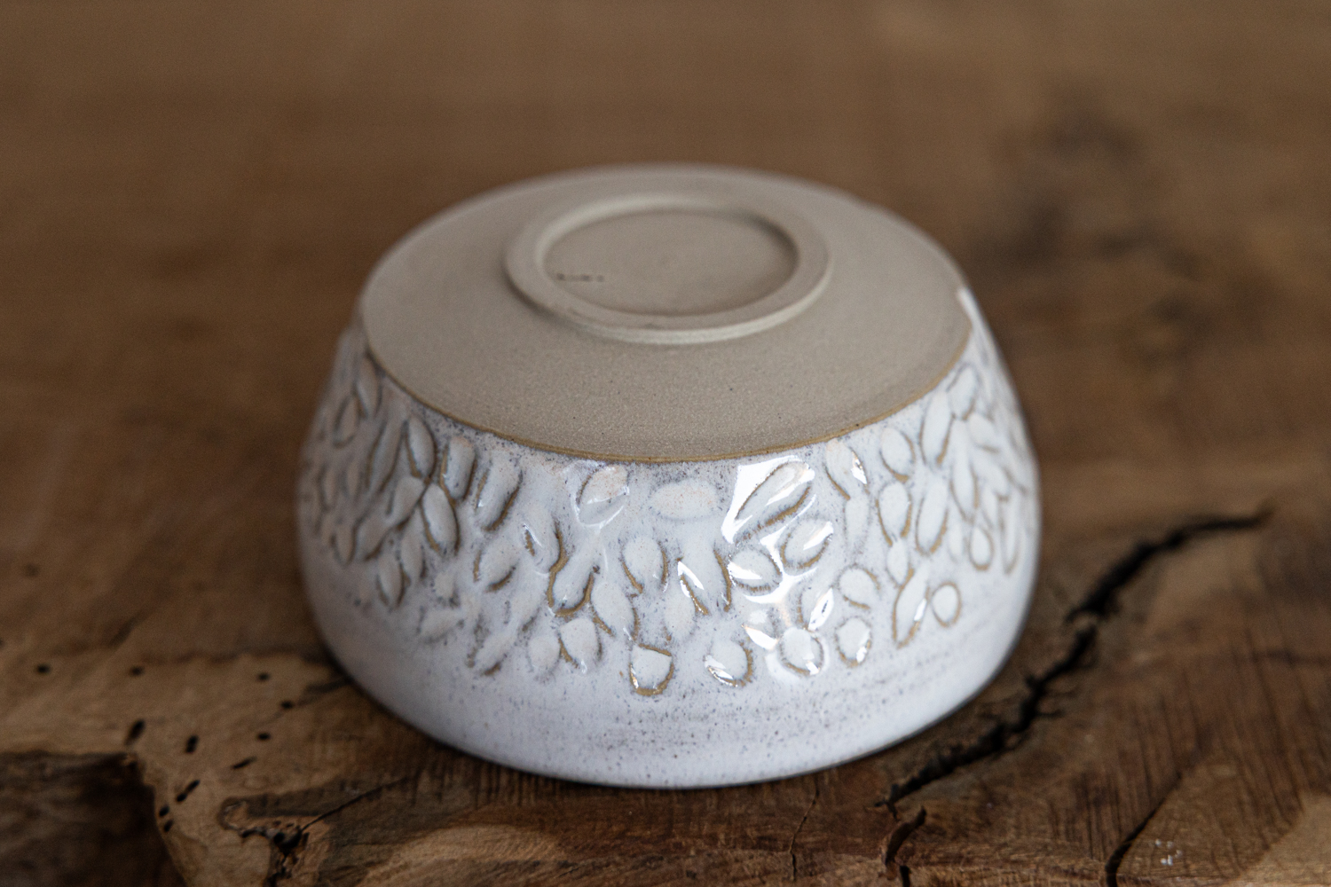 Schale - snowy leaves – Bild 3